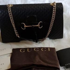 Microguccissima Medium Emily Chain Shoulder bag